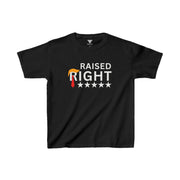 Raised Right Youth T-Shirt - Patriotic Kids Tee for Proud Young Americans