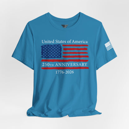 America 250 Unisex T-Shirt | United States Semiquincentennial Patriotic Flag Tee (1776–2026)