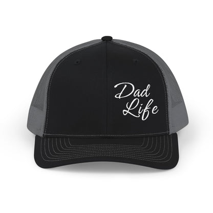 Dad Life Premium Richardson 112 Trucker Cap – Classic Mesh Snapback Hat for Fathers