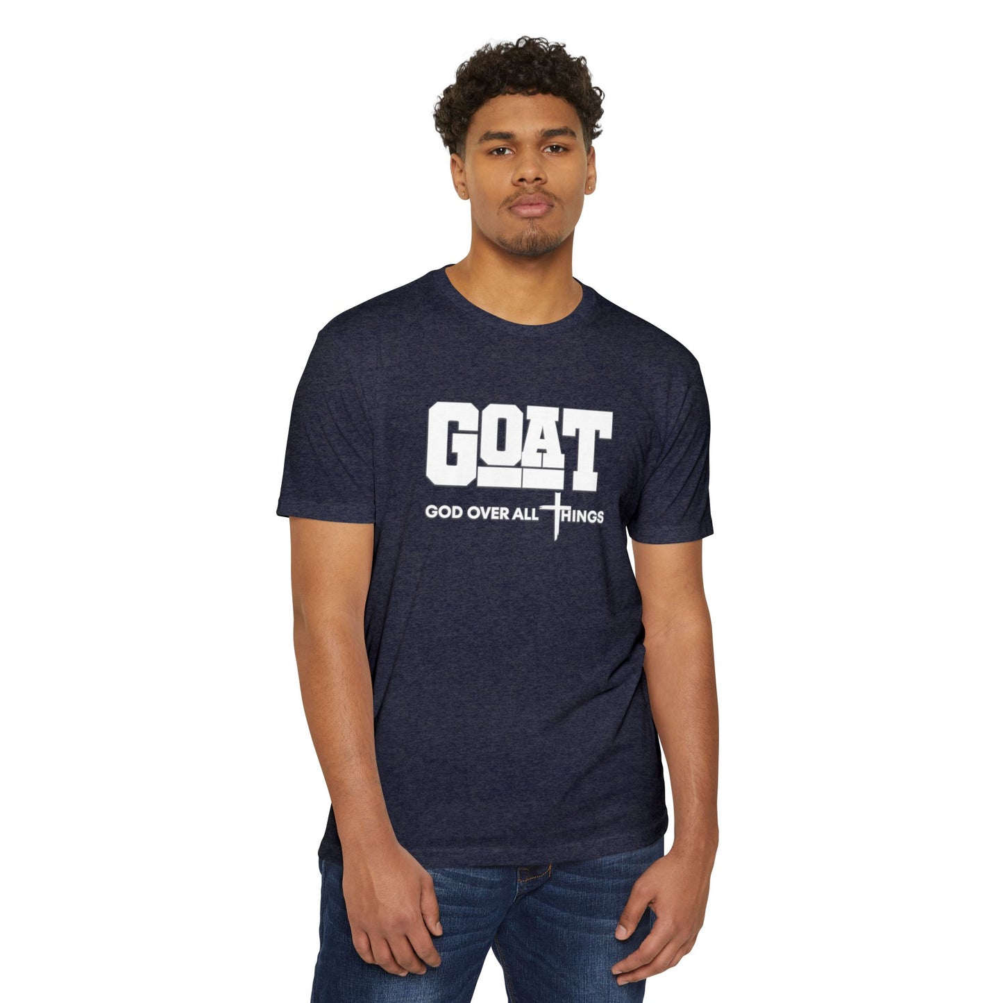 GOAT God Over All Things Unisex Faith Tee