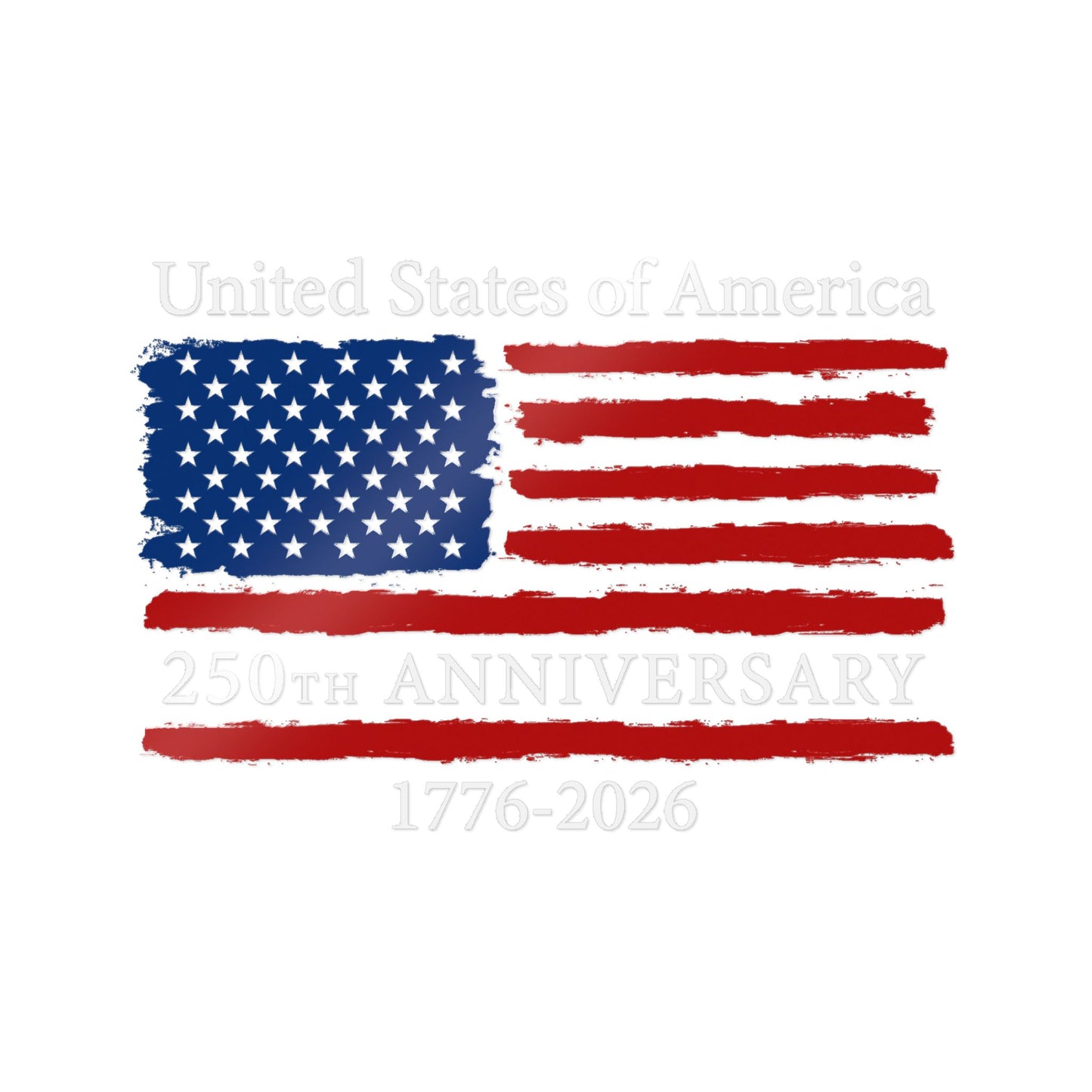 USA 250th Anniversary Vinyl Decal Sticker – 1776–2026 Patriotic Window & Car Decal