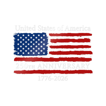 USA 250th Anniversary Vinyl Decal Sticker – 1776–2026 Patriotic Window & Car Decal