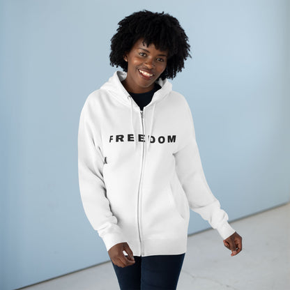 Freedom Unisex Full-Zip Hoodie – Charlie Kirk & TPUSA Tribute