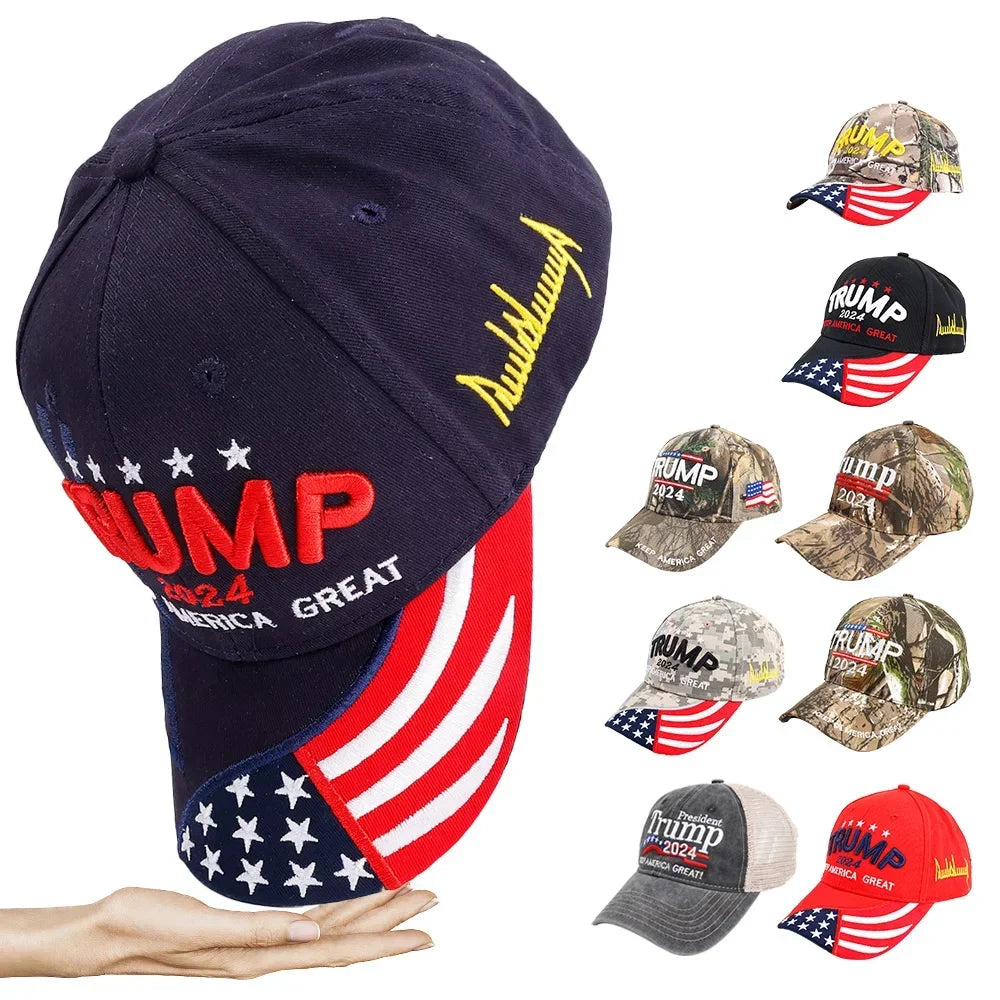 Trump 2024 MAGA Hat - Embroidered Cap in Multiple Styles | Make America Great Again Republican Hat