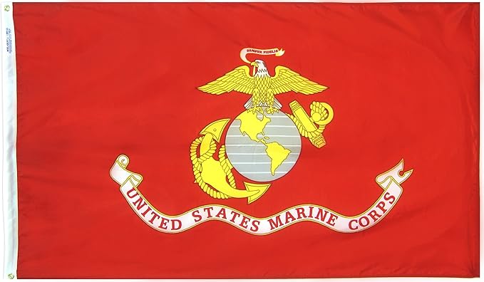 Marine Corps Flag – 3x5 ft. (Polyester Blended Material)