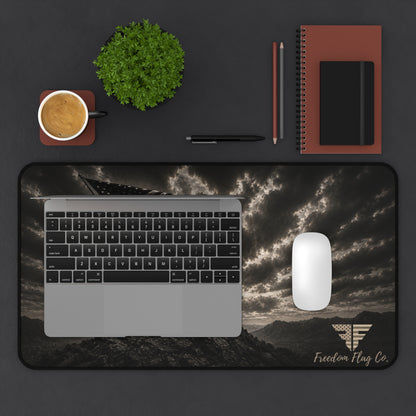 The Price of Freedom™ Desk Mat – Patriotic American Flag Mouse Pad | 12" x 22"