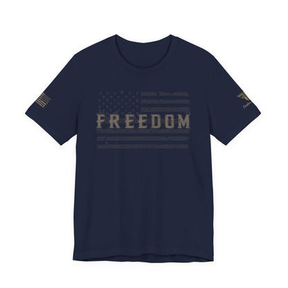 Distressed Freedom American Flag T-Shirt | Patriotic Tee