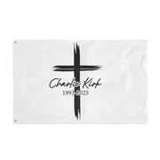 3’x5’ Christian Prayer Cross Tribute Flag – Charlie Kirk Memorial (1993–2025)