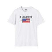 Unisex America T-Shirt - Est. 1776 Patriotic USA Flag Shirt by Freedom Flags
