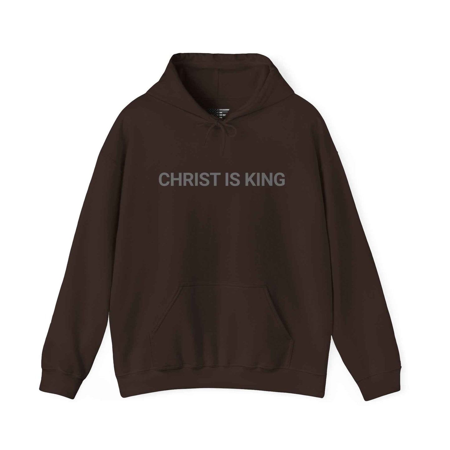 Christ Is King Hoodie – Made in the USA | Premium Patriotic Christian Hoodie