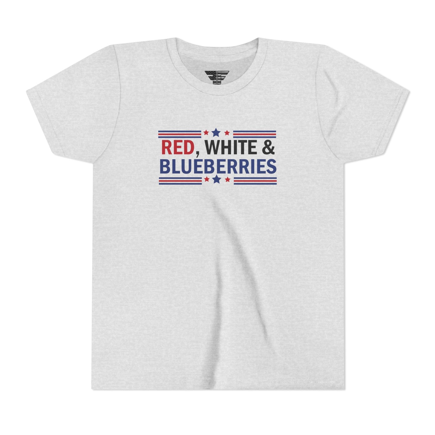 Red, White, and Blueberries Charlie Kirk Youth T-Shirt – Patriotic Memorial Tee