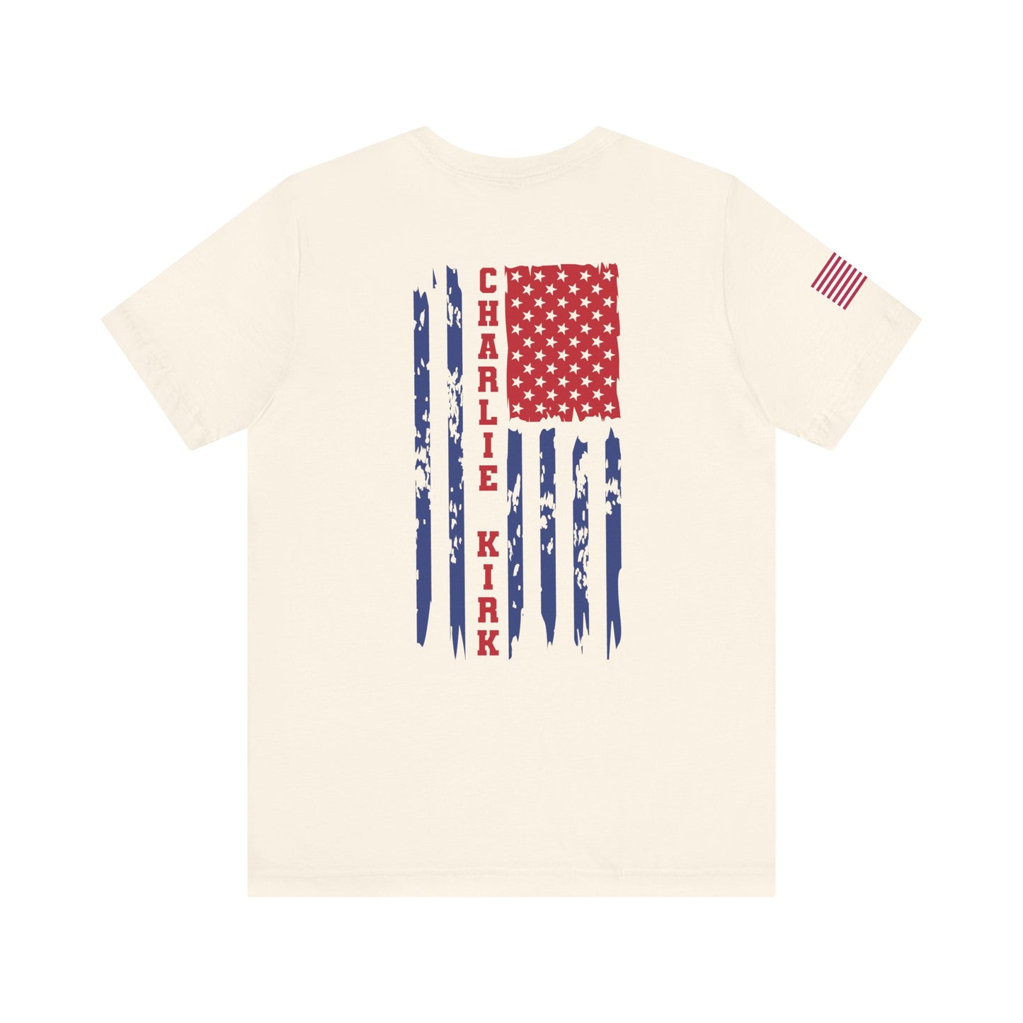 Charlie Kirk American Flag T-Shirt – Unisex Patriotic Freedom Shirt for Conservatives & TPUSA Supporters