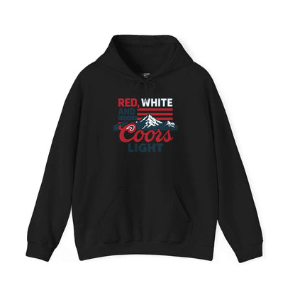Red, White & Coors Light Hoodie – Patriotic Beer Hoodie