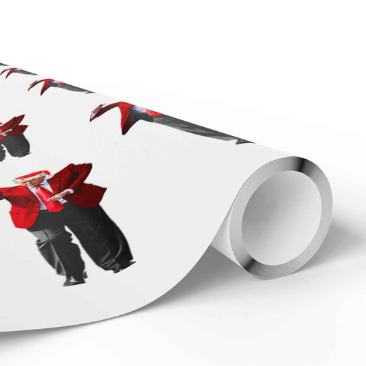 Trump Dancing Wrapping Paper – Funny Patriotic Gift Wrap for Christmas, Birthdays & Holidays | MAGA USA President Gift Paper Roll