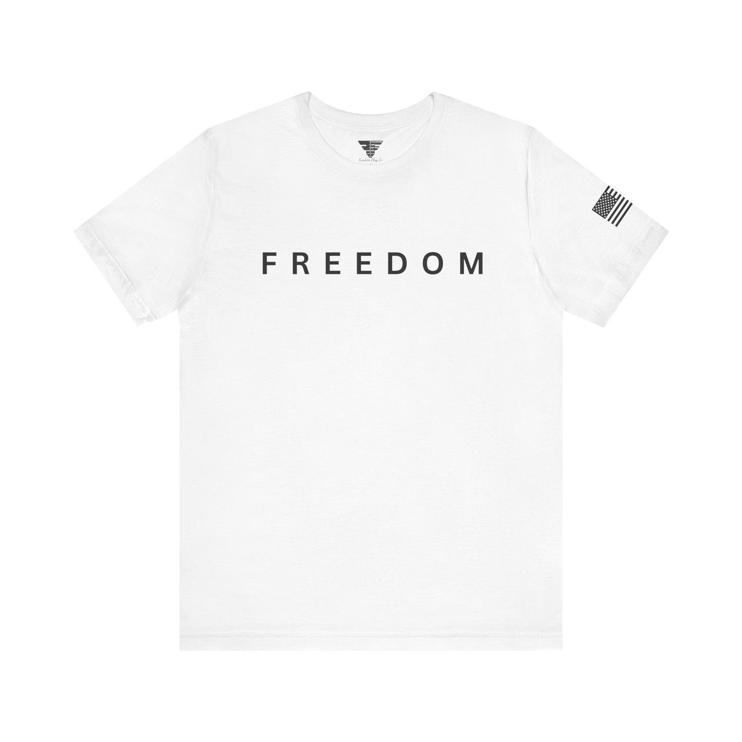 Premium Charlie Kirk Freedom Shirt Unisex | Patriotic Tee w/ Flag Sleeve