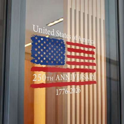 USA 250th Anniversary Vinyl Decal Sticker – 1776–2026 Patriotic Window & Car Decal