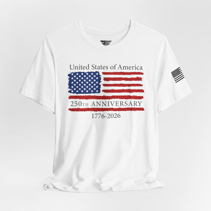 America 250 Unisex T-Shirt | United States Semiquincentennial Patriotic Flag Tee (1776–2026)