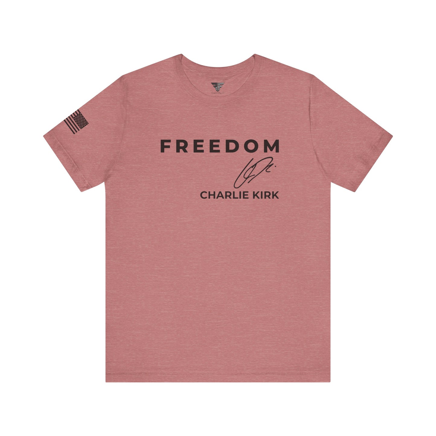Premium Charlie Kirk Signature T-Shirt – Unisex Patriotic Freedom T-Shirt Turning Point USA