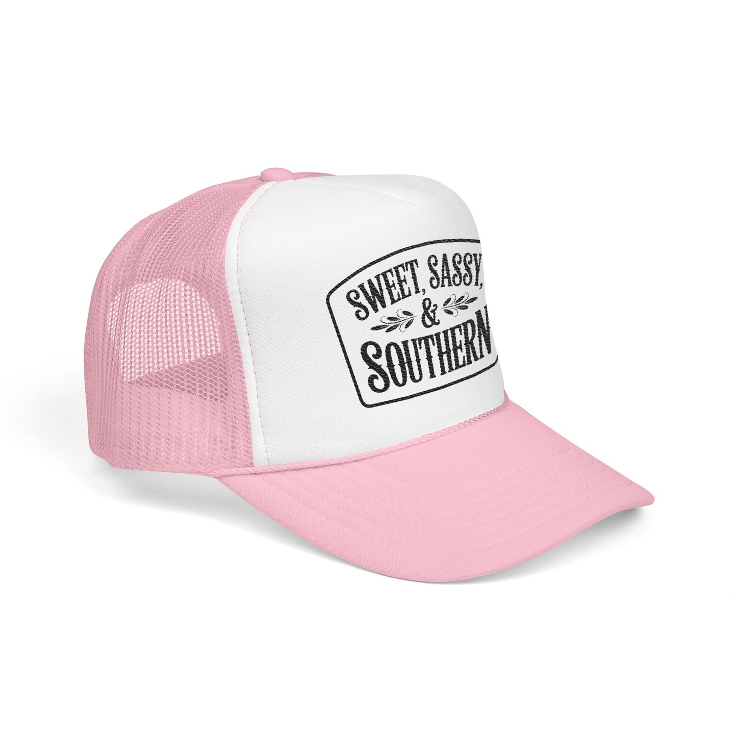 Sweet Sassy & Southern Foam Trucker Hat – Country Girl Snapback Cap with Mesh Back