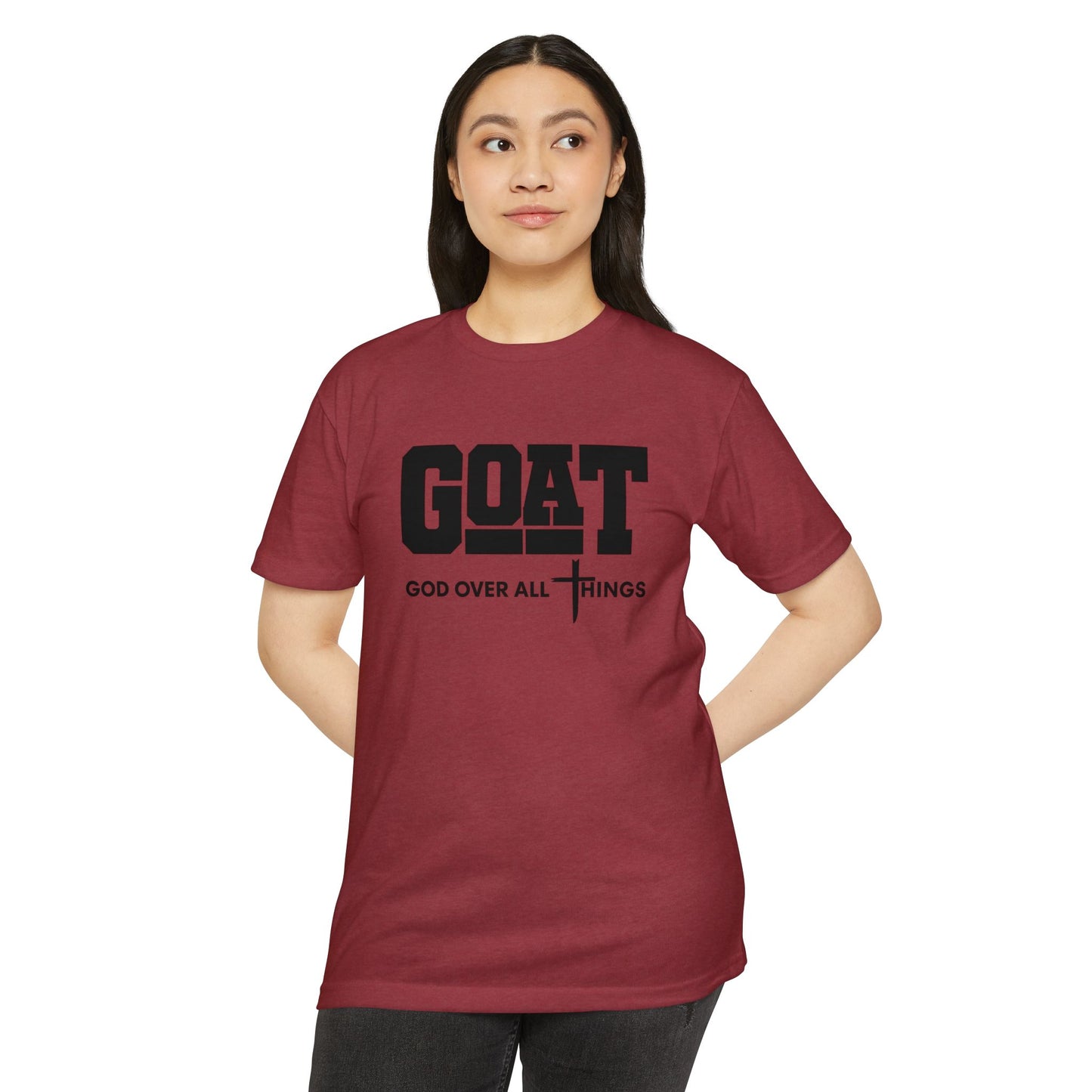 GOAT God Over All Things Unisex Faith Tee