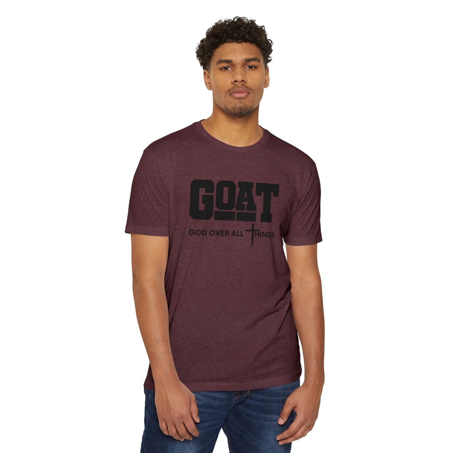 GOAT God Over All Things Unisex Faith Tee