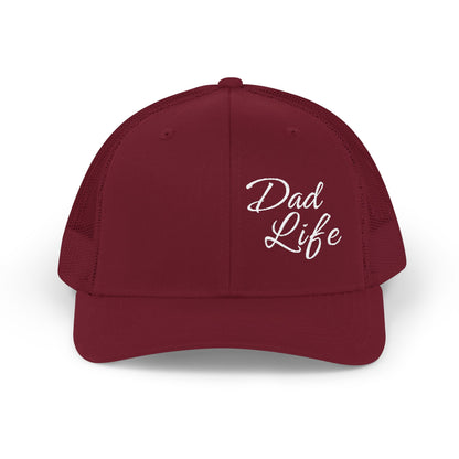 Dad Life Premium Richardson 112 Trucker Cap – Classic Mesh Snapback Hat for Fathers