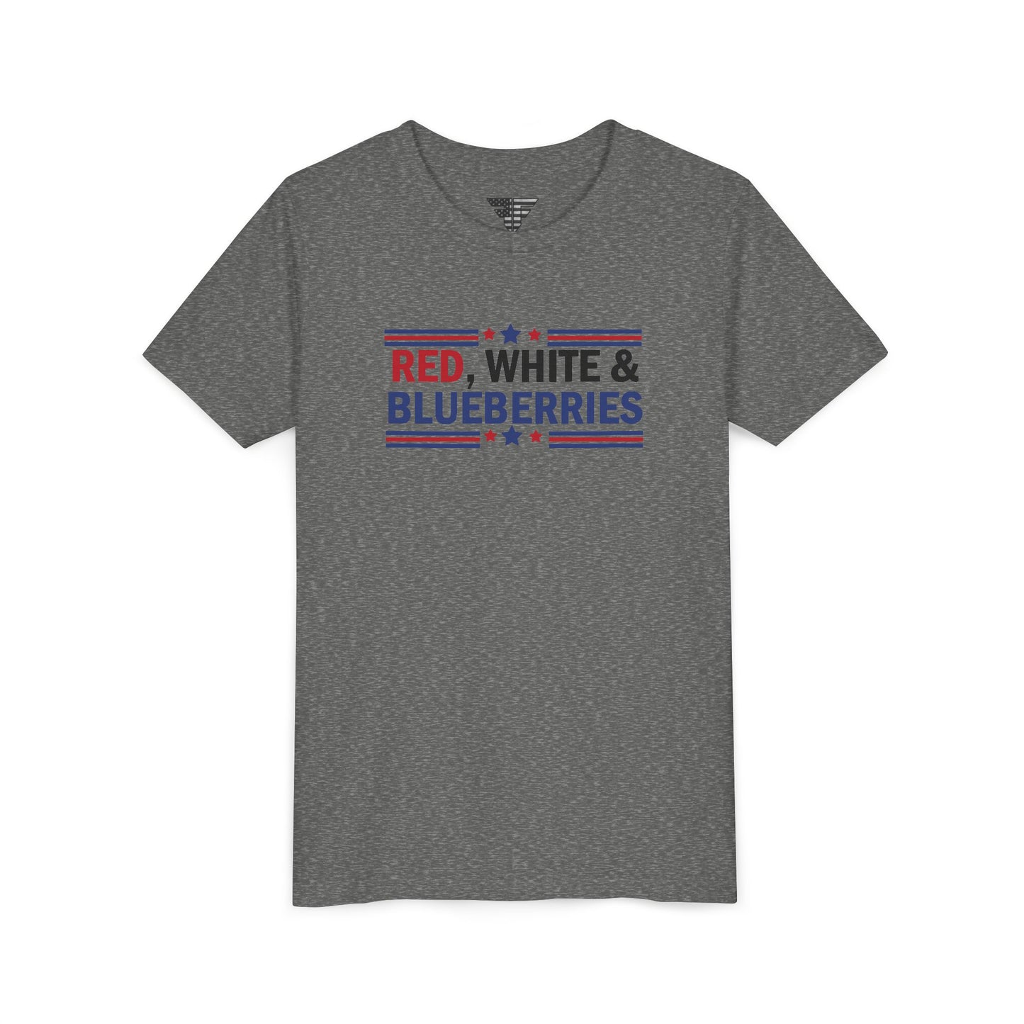 Red, White, and Blueberries Charlie Kirk Youth T-Shirt – Patriotic Memorial Tee