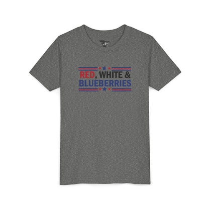 Red, White, and Blueberries Charlie Kirk Youth T-Shirt – Patriotic Memorial Tee