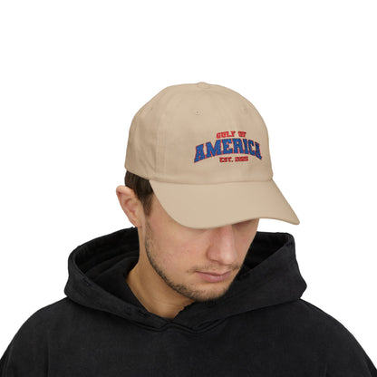 Gulf of America Classic Adjustable White Baseball Hat