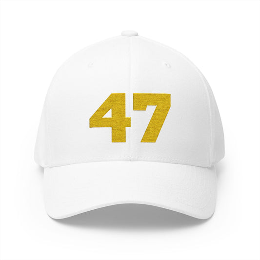 Gold Embroidered 47 Flexfit Cap – Classic Fit & Premium Style