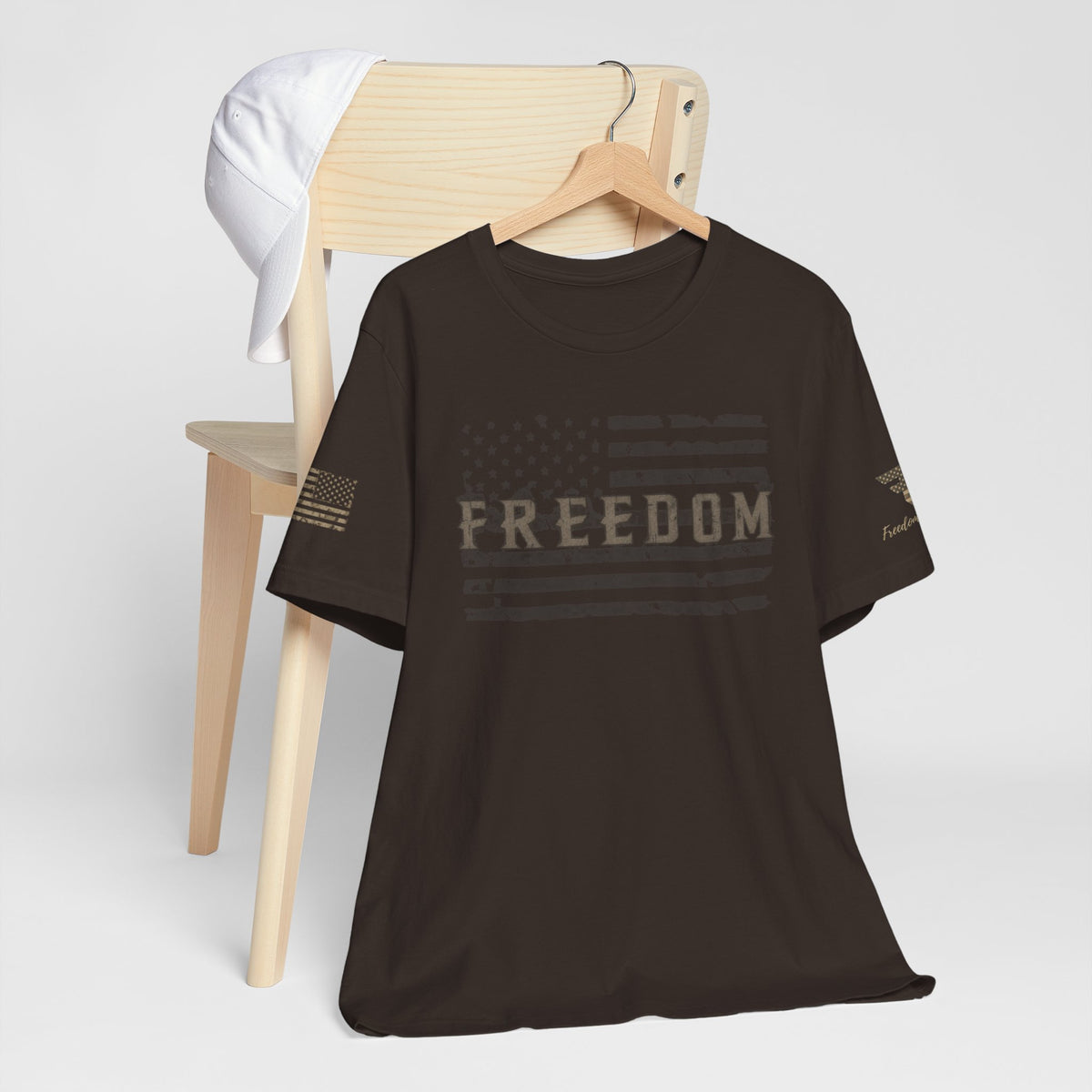 Distressed Freedom American Flag T-Shirt | Patriotic Tee