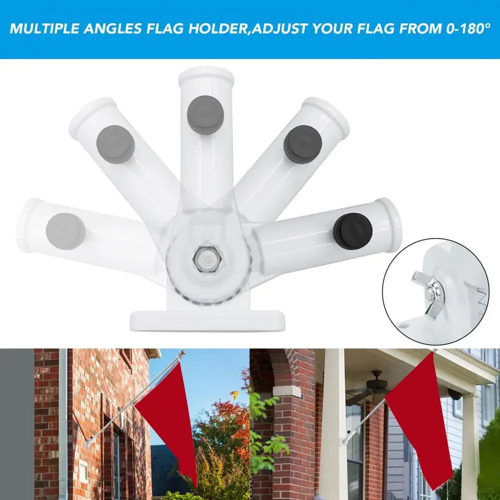 Adjustable Flag Pole Mount Bracket – Versatile & Sturdy Outdoor Flag Holder