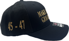 Black/Gold MAGA Cap