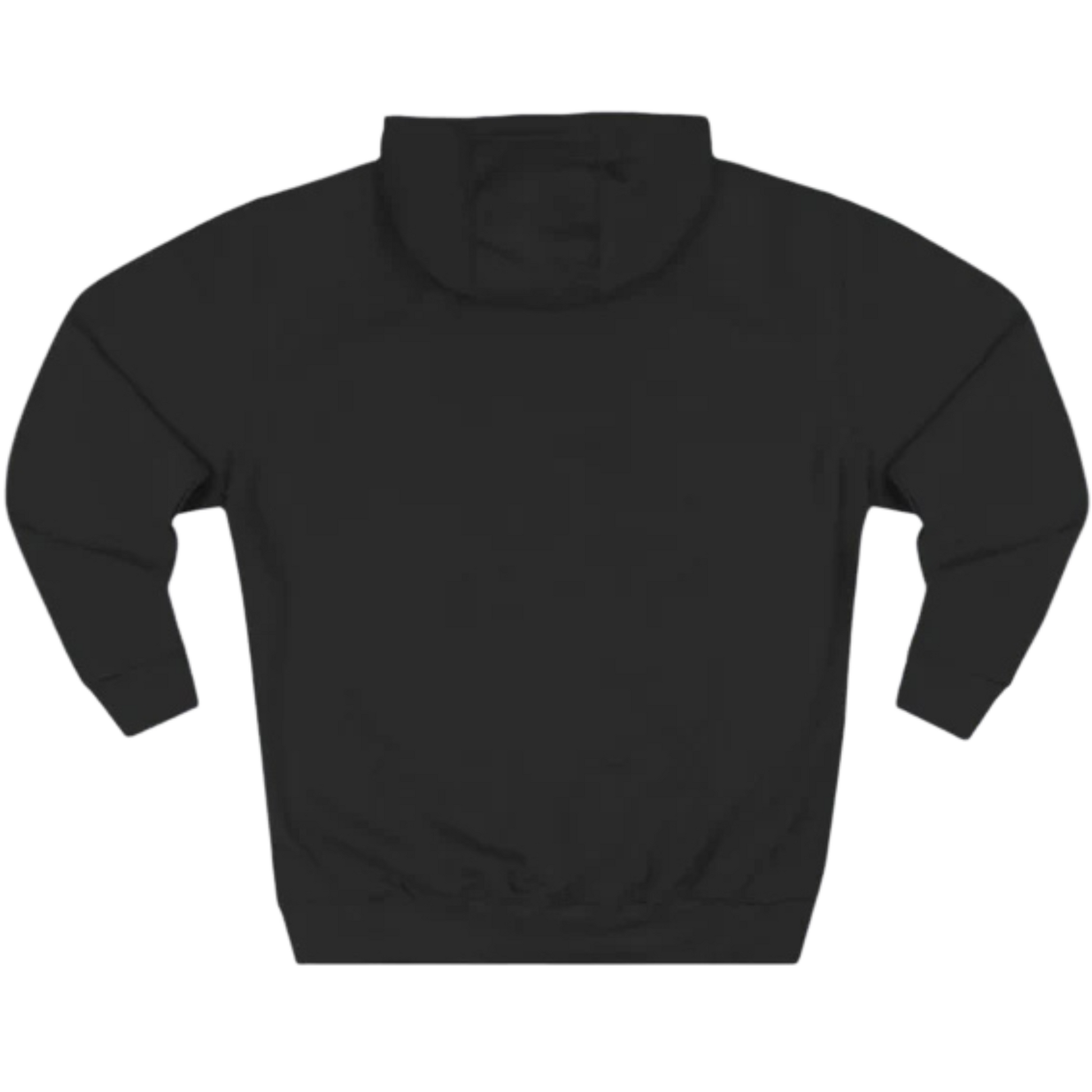 Dark MAGA Hoodie in black, featuring a bold and minimalist design, perfect for a stylish patriotic look.