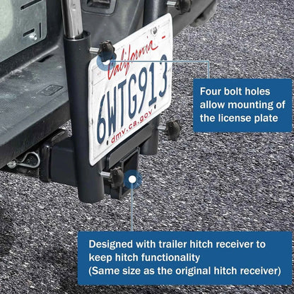 Dual Flag Pole Holder for Receiver Hitch – Durable Patriotic Display for Trucks & SUVs