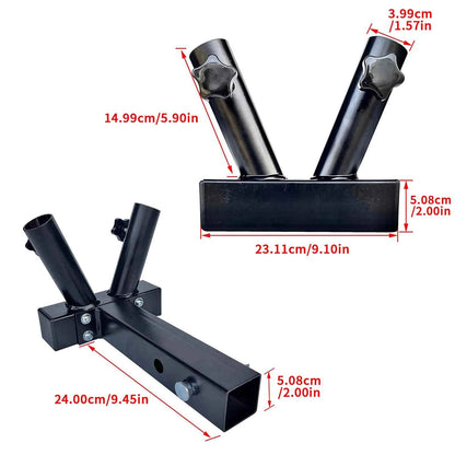 Dual Flag Pole Holder for Receiver Hitch – Durable Patriotic Display for Trucks & SUVs