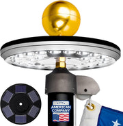 Universal Solar Flagpole Light – 1300 Lumen LED Dusk to Dawn Flag Light with 26 LEDs & 12+ Hour Battery