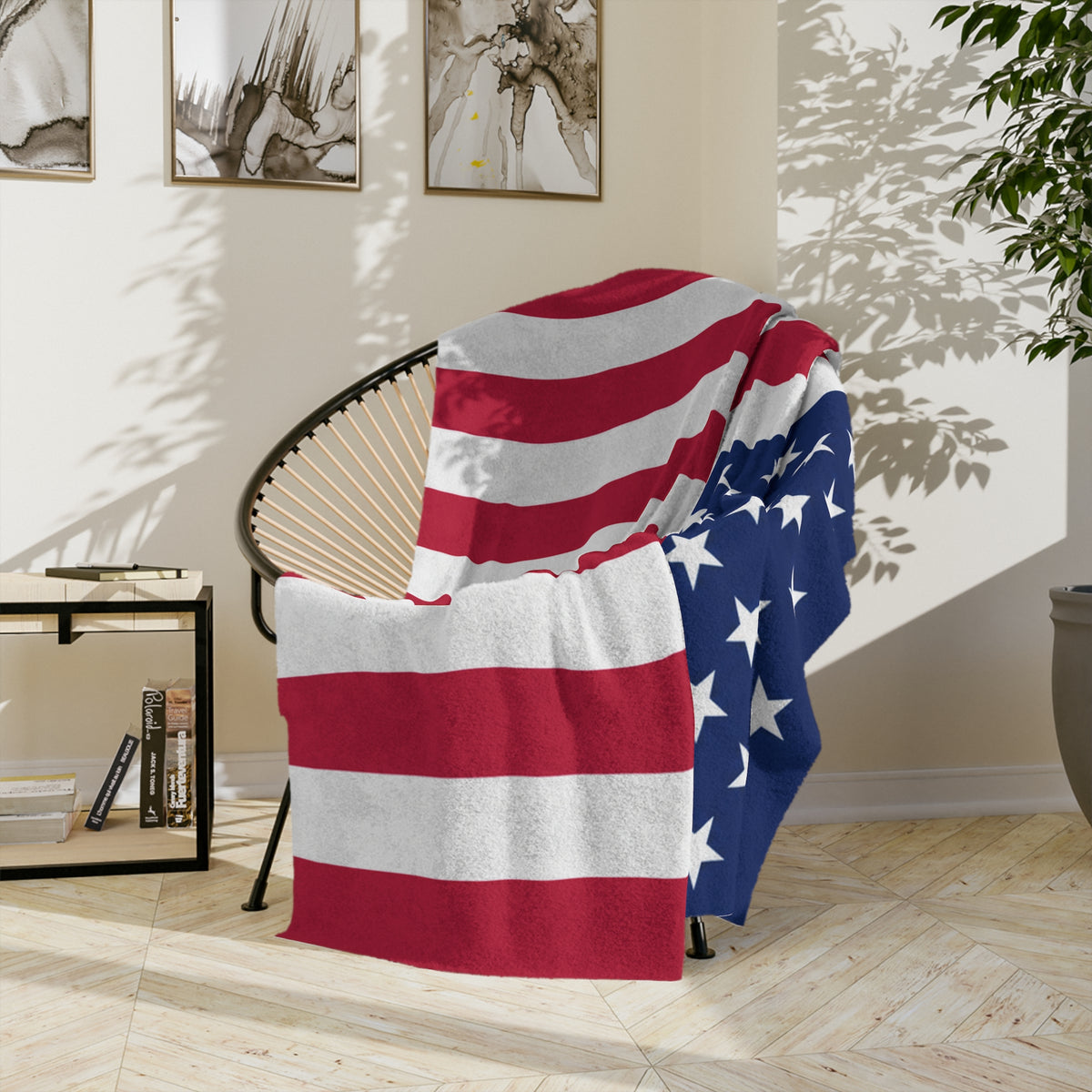 American Flag Blanket – Soft Plush Patriotic Throw