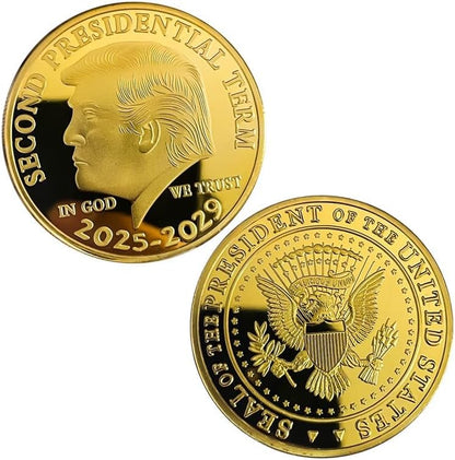 Donald Trump Gold Coin Collectible - Limited Edition Commemorative Coin for Trump Supporters