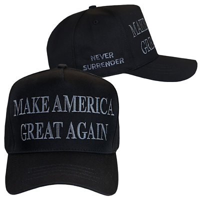 Dark MAGA Cap – Never Surrender Edition