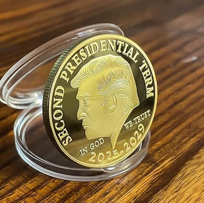 Donald Trump Gold Coin Collectible - Limited Edition Commemorative Coin for Trump Supporters