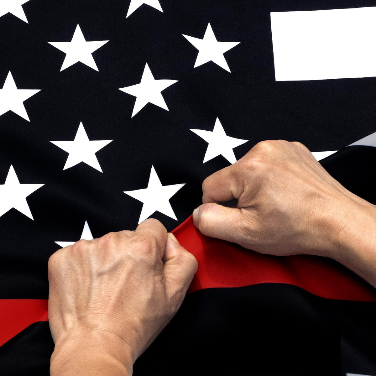 3' x 5' Rip-Proof Double-Sided 3-Ply Thin Red Line American Flag | Heavy-Duty Outdoor Flag