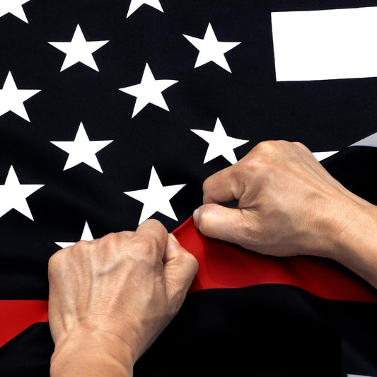 3' x 5' Rip-Proof Double-Sided 3-Ply Thin Red Line American Flag | Heavy-Duty Outdoor Flag