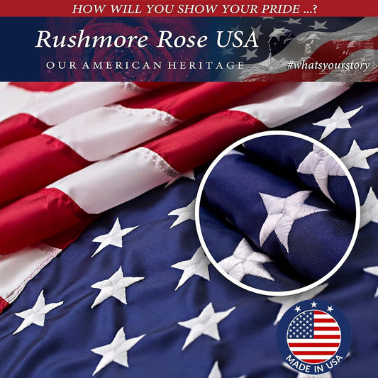 Made in USA – Premium Quality American Flag-Embroidered