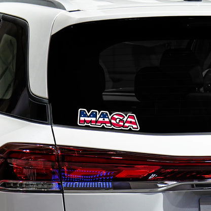 MAGA USA Flag Trump Make America Great Again Car Sticker