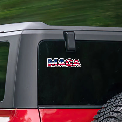 MAGA USA Flag Trump Make America Great Again Car Sticker