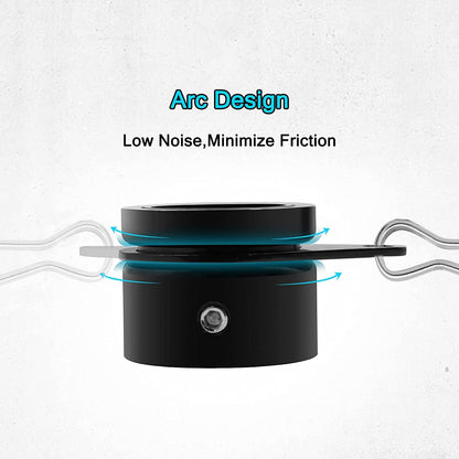 Arc design mechanical component with text on a white background