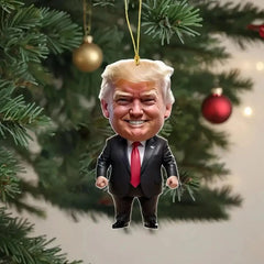 Trump-Inspired Acrylic Hanging Ornament – Funny & Unique Décor