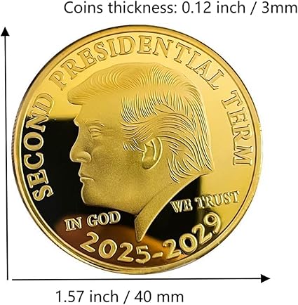Donald Trump Gold Coin Collectible - Limited Edition Commemorative Coin for Trump Supporters