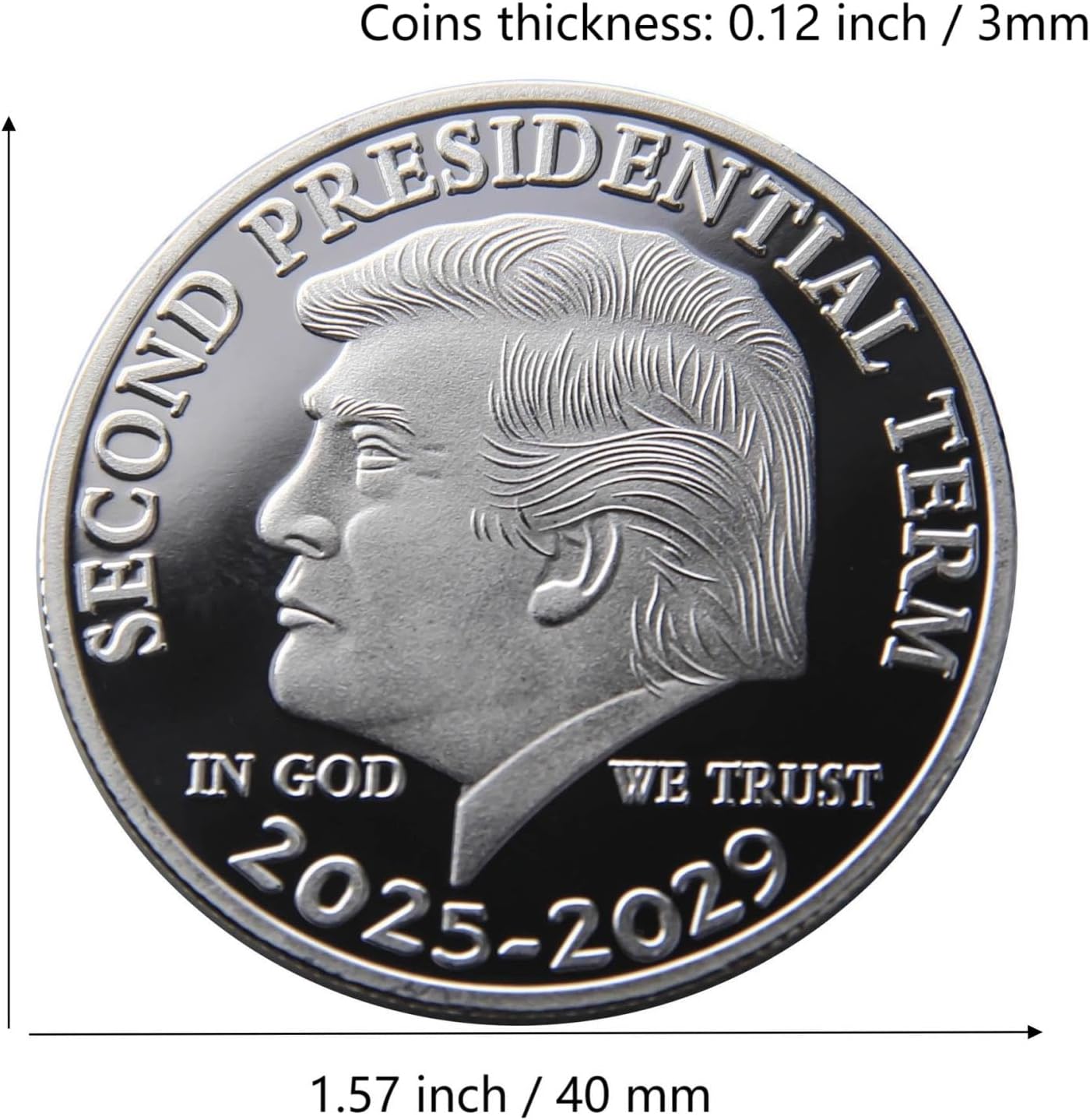 Donald Trump Gold Coin Collectible - Limited Edition Commemorative Coin for Trump Supporters